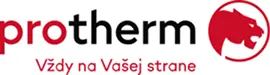 Logo Protherm s hlavou pantera a sloganom Vždy na Vašej strane